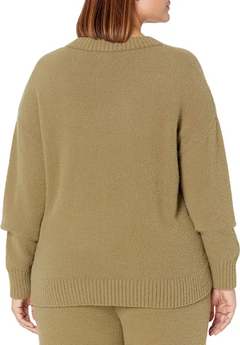 Vista 5 de The Drop Suéter de cuello redondo esencial súper suave Carter para mujer