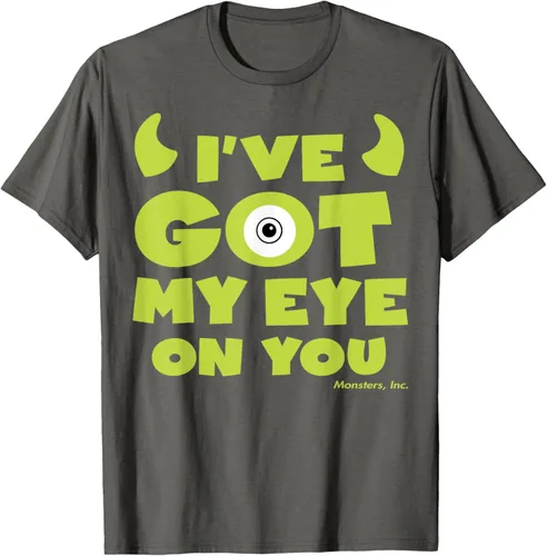 Vista 37 de Disney Pixar Monsters Inc Mike Wazowski Eye On You - Camiseta, Negro, S