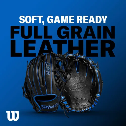Vista 6 de Wilson A700 Baseball Gloves + Mitts Right + Left Hand Throw Multiple Styles