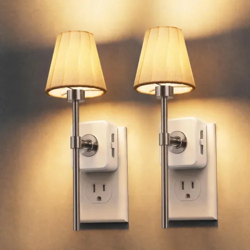 Vista 39 de L LOHAS LED Luz nocturna, luces nocturnas modernas que se enchufan a