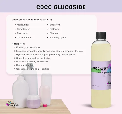 Vista 9 de Coco Glucósido orgánico (12 onzas / 12.0 fl oz) Tensioactivo natural no iónico, agente limpiador y espumante para cosméticos de bricolaje, cuidado