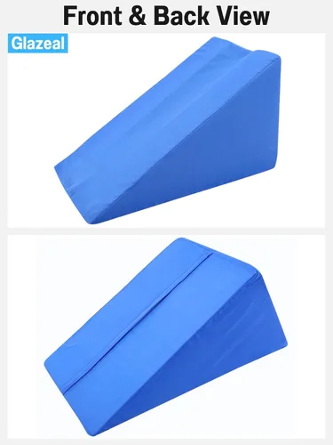 Vista 7 de Almohada de elevación de brazos, soporte ergonómico con cuña para elevar las manos, esponja de codo ranurada de espuma quirúrgica elevada