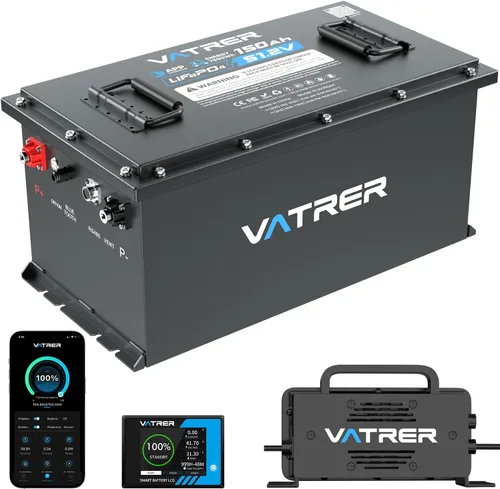 Vista 10 de VATRER POWER Batería del carro de golf del litio de 48V 105Ah, UL2271