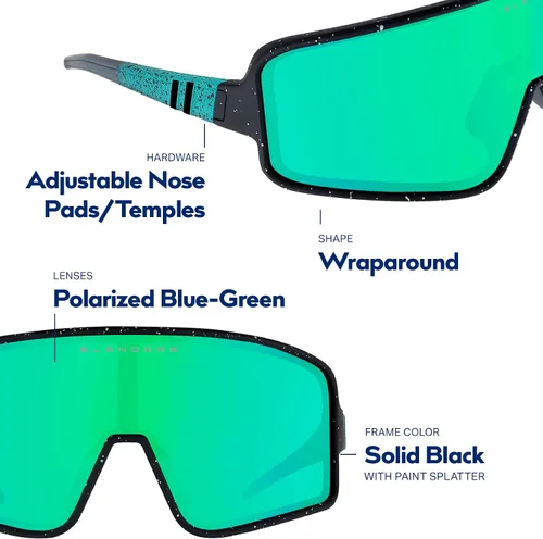 Vista 79 de Blenders Eyewear Eclipse X2 - Gafas de sol polarizadas - Lente envolvente - 100% protección UV - Para hombres y mujeres