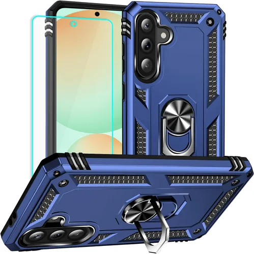 Vista 24 de Yiakeng Funda para Samsung A52, Galaxy A52 con protector de pantalla HD, fundas protectoras de grado militar con anillo para Samsung Galaxy A52 5G