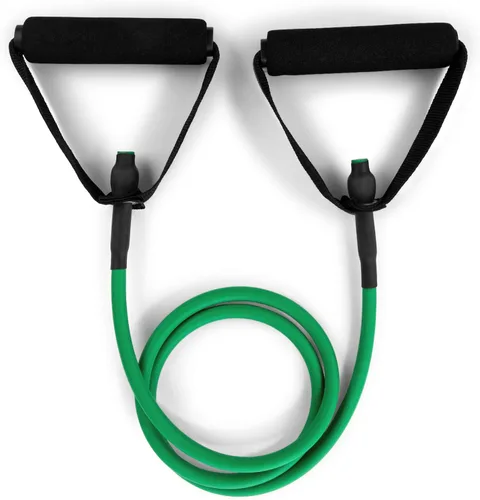 Vista 2 de Champion Sports Bandas de tubo de resistencia para hombres y mujeres, extra ligeras a súper resistentes - Banda de fitness duradera para Verde
