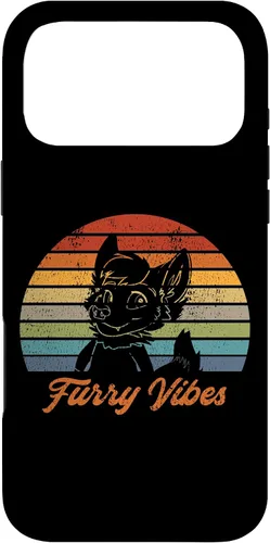 Vista 22 de iPhone 13 Pro Max Retro Furry Fandom Furry Vibes - Lindo estuche de traje OwO