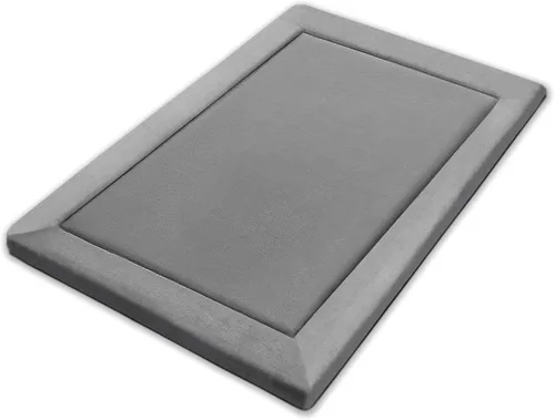 Vista 8 de Alfombra de espuma viscoelástica para sala de estar, alfombra de microfibra con almohadilla integrada, resistente a la decoloración y a las manchas