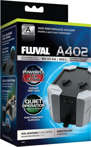 Vista 10 de Fluval Bomba de aire para acuario A101 2.0W, negro