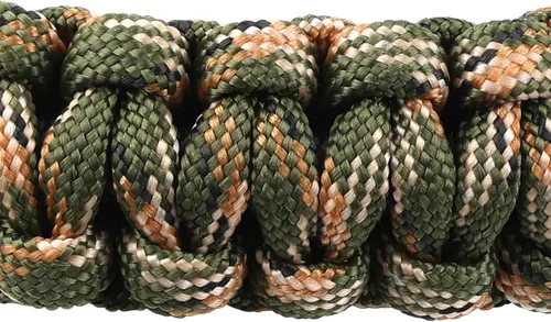 Vista 5 de SUNYA Archery Bow Wrist Sling, 550 Paracord Strap with Stretch Lanyard. Fit Compound Bow Stabilizers Montaje de aluminio-Camo