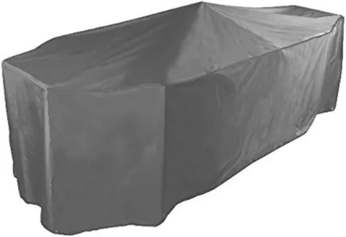 Vista 2 de Bosmere Juego de 8 asientos rectangular resistente a la intemperie para patio al aire libre, 116 pulgadas de largo x 80 pulgadas de ancho x 36 Verde