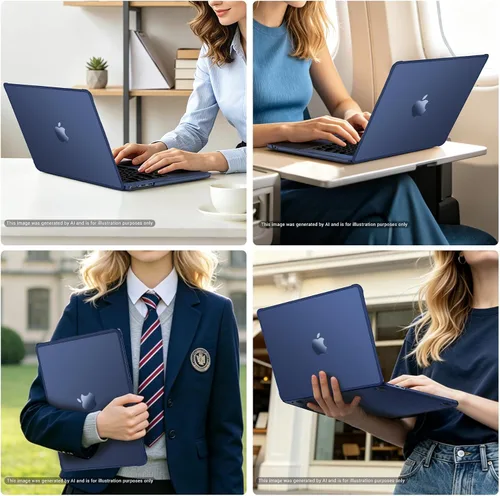 Vista 7 de MOSISO Funda para MacBook Air de 13 pulgadas M5 M4 M3 M2 2026-2022 A3449 A3240 A3113 A2681, precisión a juego con color portátil, kit 4 en 1
