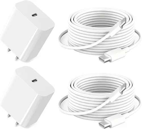Vista 10 de Cargador para iPad de carga rápida, cable USB-C de 6 pies y bloque de cargador USB C de 20 W, paquete de 1 para Apple iPad A16 11th 10th, Pro 13