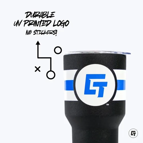 Vista 2 de Gametime Sidekicks Syracuse - Vaso azul marino de 30 onzas, con licencia oficial, acero inoxidable 18/8, doble pared, aislado al vacío, logotipos