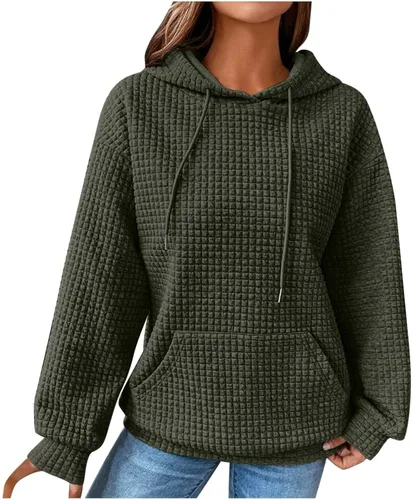 Vista 106 de SHAOBGE Sudaderas con capucha de gran tamaño para mujer, sudaderas con capucha para entrenamiento, suéteres casuales y cómodos trajes de moda