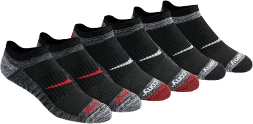 Vista 26 de Saucony Calcetines invisibles Rundry Bolt Performance para hombre, disponibles en tallas M-XXL (6, 12, 18 pares)