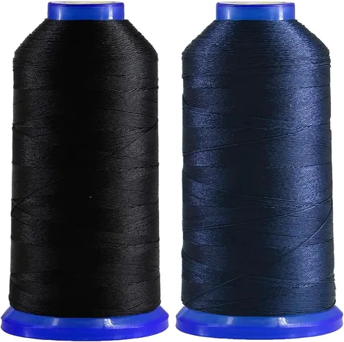 Vista 28 de Selric [1200 yardas/26 colores disponibles] Tex 135 Hilo de nailon unido para costura de cuero 420D/3 T135#138 Hilo de tapicería resistente