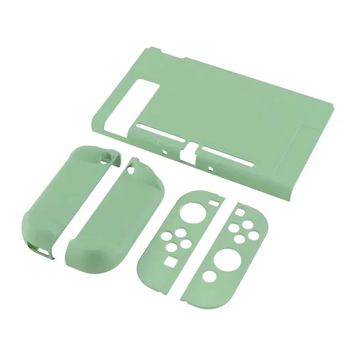 Vista 9 de eXtremeRate PlayVital Back Cover for Nintendo Switch Console, NS Joycon Handheld Controller Separable Protector Hard Shell, Customized Dockable