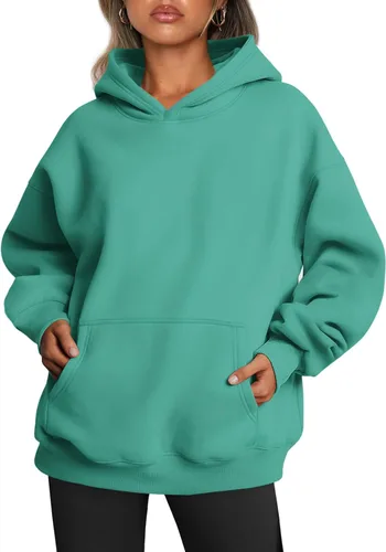Vista 203 de Trendy Queen - Sudaderas extragrandes con capucha para mujer, suéteres de manga larga, sin botones, de vellón, de otoño, ropa de invierno
