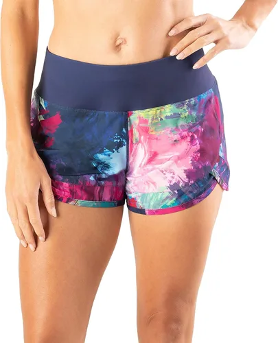 Vista 2 de Tough Mode - Pantalones cortos para mujer, ligeros, con forro de malla, 3 pulgadas, bolsillo con cremallera, para hacer ejercicio, correr