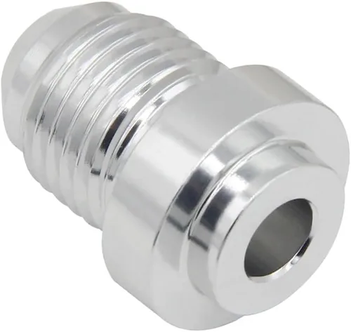 Vista 4 de YSIL 2PCS 4AN Male Flare Weld en Bung Adaptador de manguera de montaje Aleación de aluminio