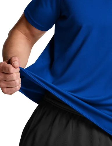Vista 6 de TSLA Paquete de 1 o 2 camisetas de entrenamiento para hombre, camisetas de manga corta que absorben la humedad, camisetas deportivas de manga corta