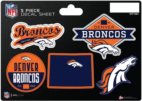 Vista 23 de Rico Industries NFL - Hoja de adhesivos (5 unidades)