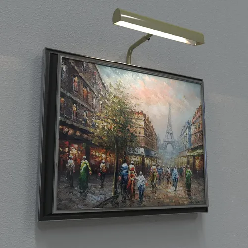 Vista 5 de Cocoweb Luz LED de 5" en latón antiguo con adaptador enchufable - ALEDV-5AB