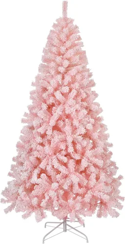 Vista 10 de Karl home Árbol de Navidad Artificial Negro de 6 pies, Árbol de Abeto Clásico con Soporte de Metal Resistente para Hogar, Oficina, Fiesta, Festival