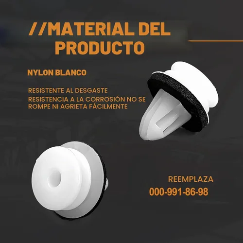 Vista 4 de 25 clips para panel de moldura de puerta, retenedor de panel de moldura de puerta, compatible con Mercedes, OE 000-991-86-98