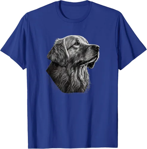 Vista 20 de Camiseta divertida Golden Retriever, Negro