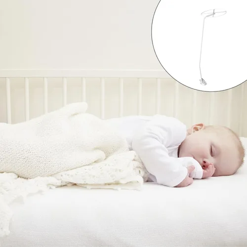 Vista 9 de Kisangel Soporte para toldo de cuna con soporte de clip para cama de bebé, cuarto de bebé, accesorio de protección contra mosquitos