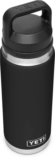Vista 3 de YETI Rambler - Botella de 26 oz, aislada al vacío, de acero inoxidable con tapa Chug, color negro