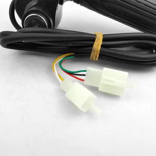 Vista 5 de L-faster Mango de acelerador de bicicleta, agarre de acelerador de velocidad con indicador de interruptor de llave para scooter bicicleta