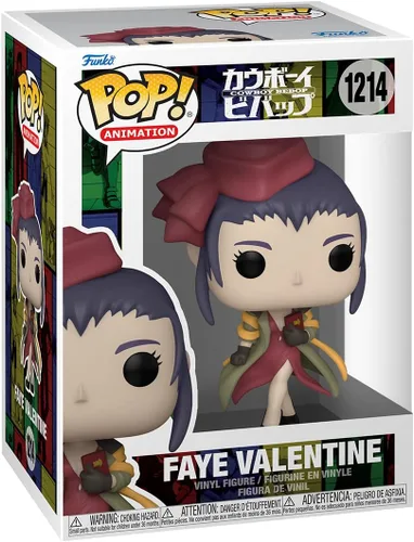 Vista 2 de Funko Pop Animation: Cowboy Bebop - Faye Valentine - Figura de vinilo coleccionable - Idea de regalo - Producto oficial - Juguetes para niños