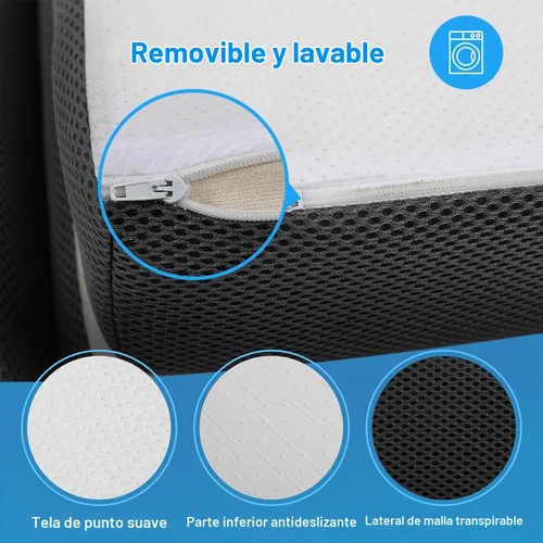 Vista 7 de PayLessHere Colchón de espuma viscoelástica triple plegable de 3 pulgadas Individual Firme medio