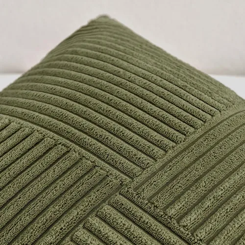 Vista 4 de Fancy Homi - Paquete de 2 fundas de almohada decorativas de color verde oliva pequeñas de 12 x 12 pulgadas para sala de estar, sofá, cama