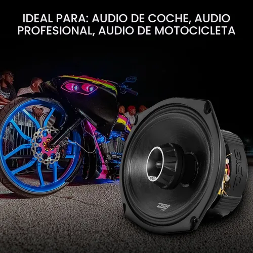 Vista 4 de DS18 PRO-ZT Pro Audio - Altavoces coaxiales de rango medio con tweeter de bala integrado, 4 ohmios, resistente al agua, parrilla de malla metálica