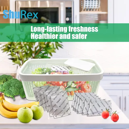 Vista 7 de Paquete de 12 repuestos para conservadores de productos OXO GreenSaver e insertos para crujientes, mantiene las frutas y verduras frescas, también