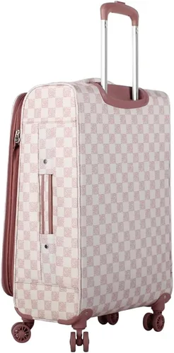 Vista 70 de Steve Madden Equipaje de diseñador, Chalet Gris Claro, Juego de maleta giratoria ligera expandible de 3 piezas - Juego de viaje