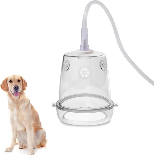 Vista 6 de Máscara inhaladora para gatos, máscara de oxígeno para gatos y cachorros, máscara y tubo de oxígeno para mascotas, adecuada para gatos y perros