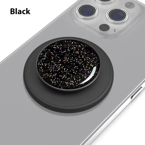 Vista 2 de Agarre magnético para teléfono compatible con MagSafe, soporte magnético para anillo de teléfono, soporte de dedo compatible con carga inalámbrica