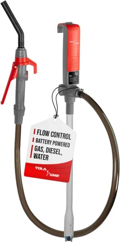 Vista 11 de TERA PUMP Bomba de transferencia portátil con batería de 2ª generación para gasolina, diésel, agua, anticongelante DEF
