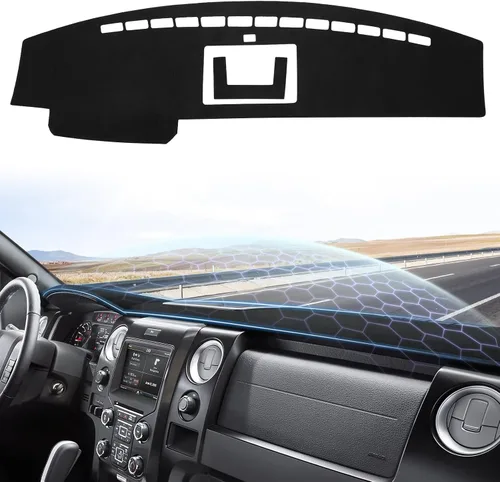 Vista 29 de Sunsdrew - Cubierta de salpicadero para Dodge Ram 1500 2500 3500 2010-2018