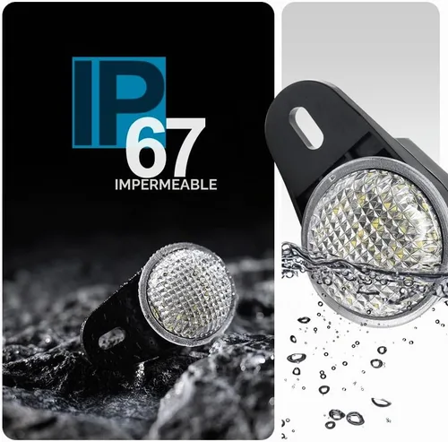 Vista 6 de Luz interior LED para el espacio de pies con arnés para Jee'p Wrangler TJ Blanco Jeep Dodge