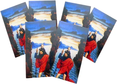 Vista 4 de Westmon Works San Cristóbal - Juego de cartas de oración en la espalda, patrón de viaje, paquete de 10