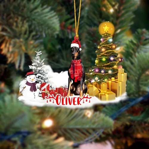 Vista 91 de NAZENTI Adorno personalizado de gato abisinio con árbol de pino, adorno de Navidad personalizado para perros amantes de las mascotas, colgante