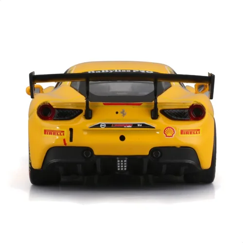 Vista 5 de Bburago B18-36306 43 Ferrari Racing 488 Challenge, Amarillo #1