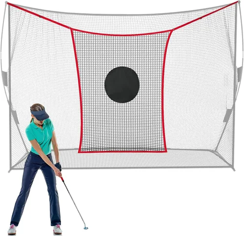 Vista 8 de Simgoing Accesorio extensor de red de golf para práctica de golf para 7 o 10 pies, redes de golf, béisbol, sóftbol, alto impacto, astillado