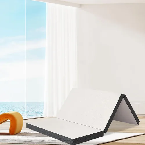 Vista 14 de Colchón plegable de espuma viscoelástica, colchón triple de 3 pulgadas con funda lavable, certificado CertiPUR-US, colchón portátil individual XL